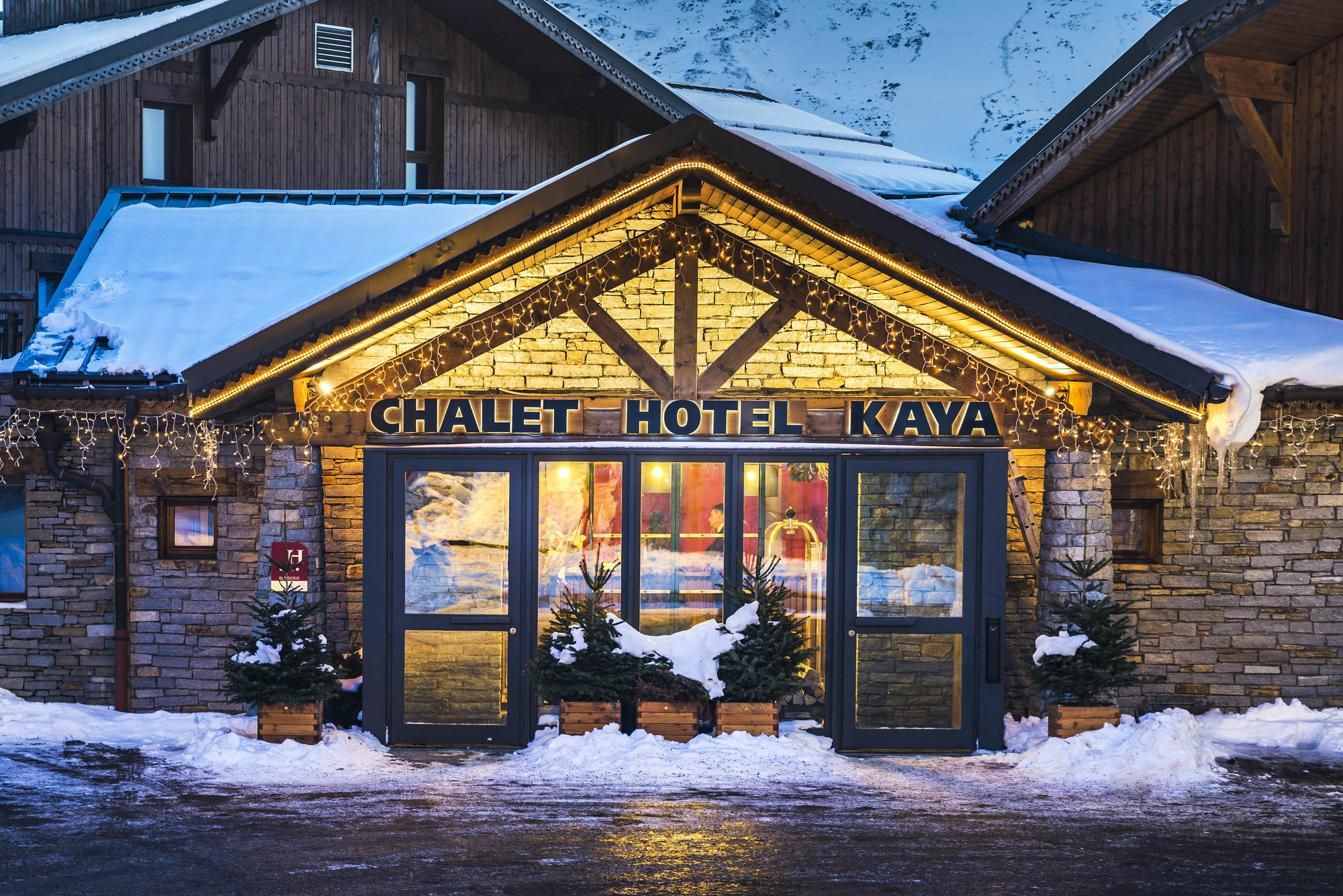 Chalet Hotel Kaya Saint-Martin-de-Belleville Bagian luar foto